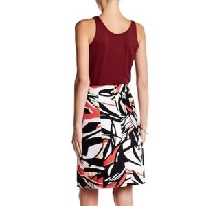 Boss Hugo Boss Viphima Print A-line Women’s Skirt Size 6 Fully Lined